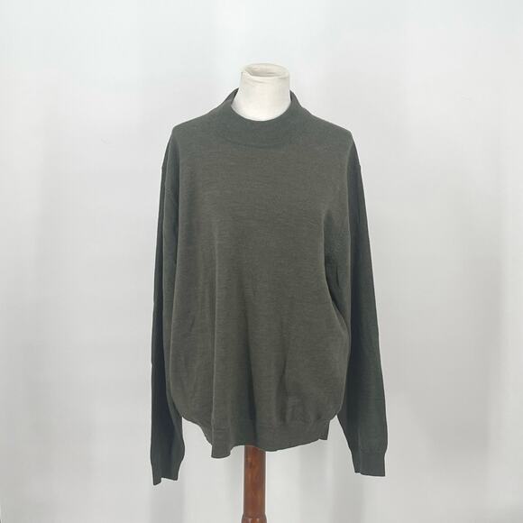 Mercer Street Studio‎ Wool Dark Green L Sweater - Picture 1 of 5